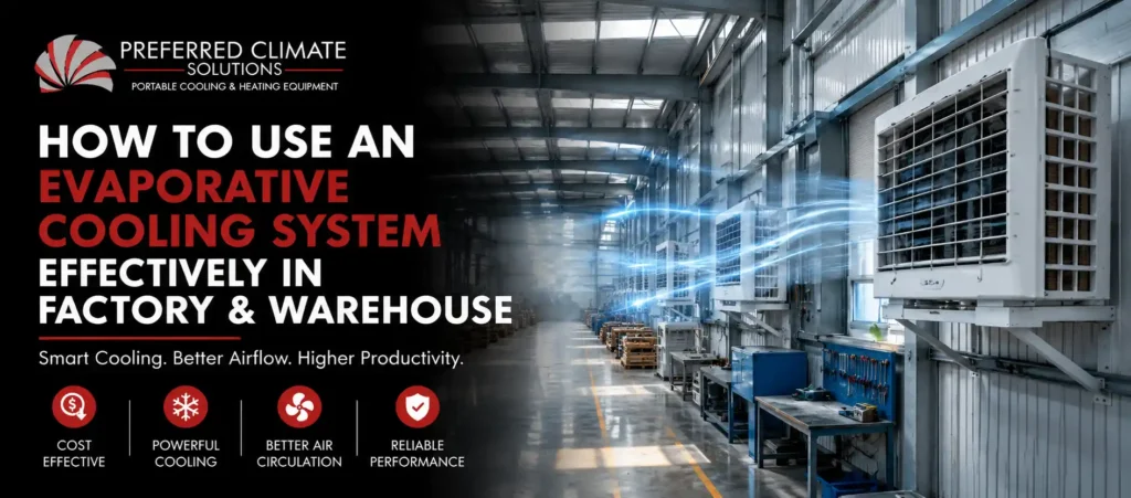 Evaporative Cooling System Factory Warehouse