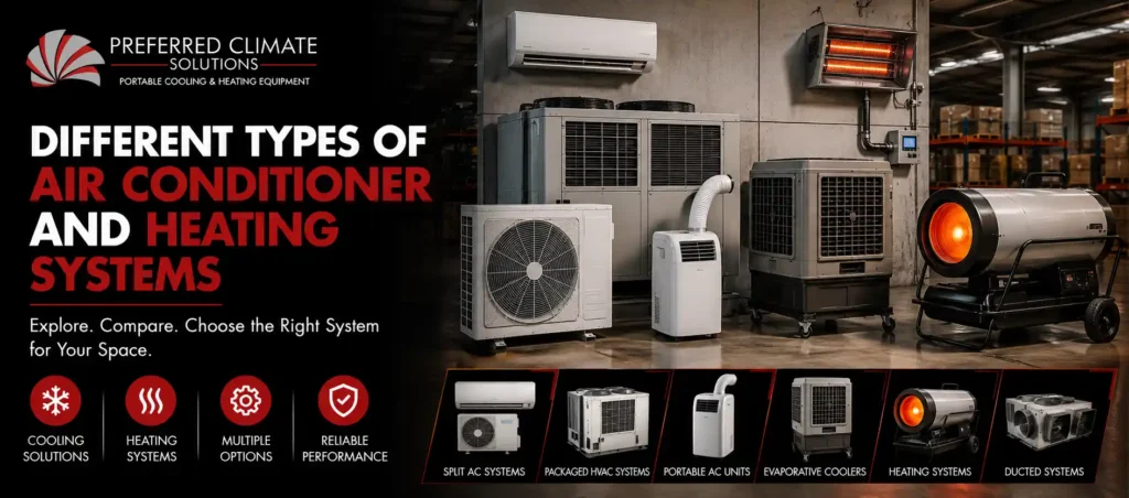 Air Conditioner and Heating Systems Types