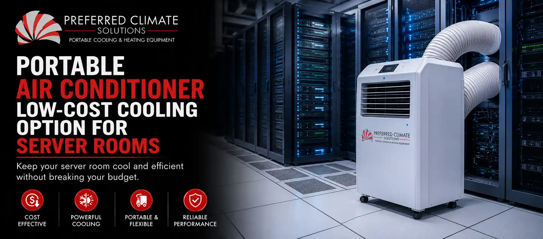 Portable Air Conditioner – Low Cost Cooling Option for Server Rooms