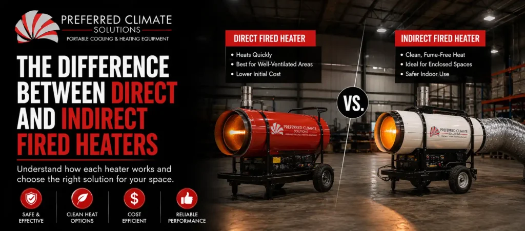 The Difference between Direct and Indirect Fired Heaters