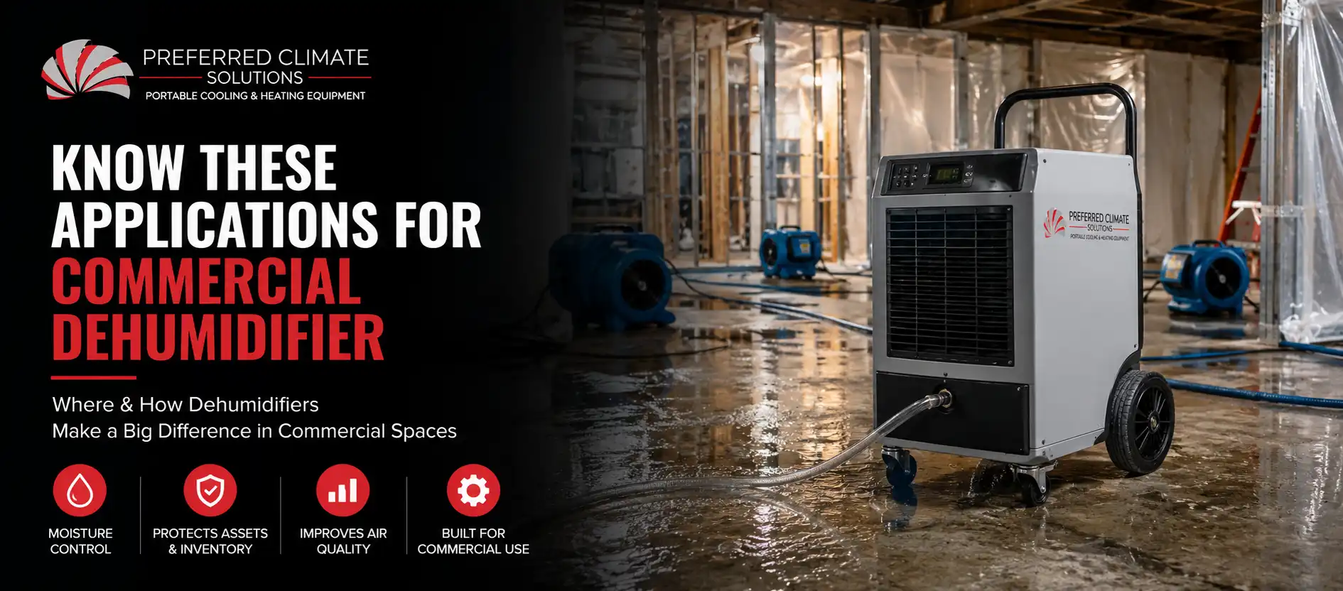Know These Applications For Commercial Dehumidifier.
