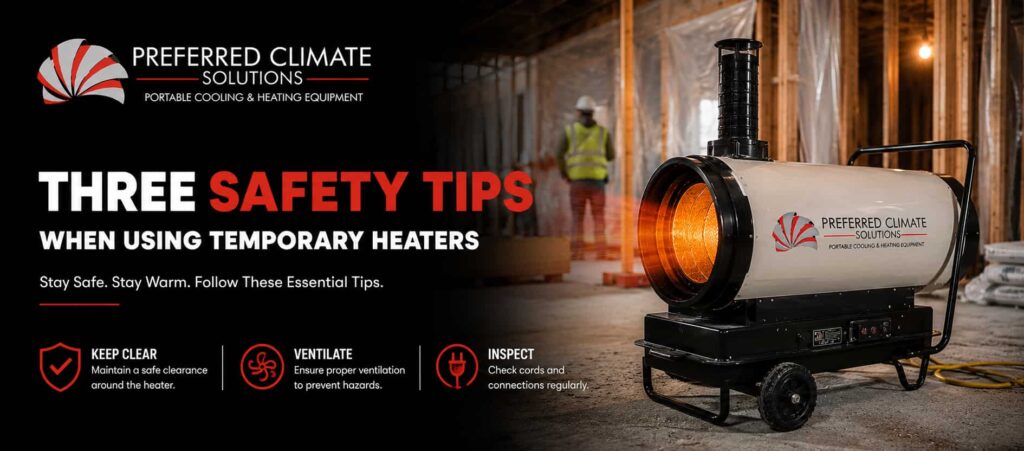 Three Safety Tips When Using Temporary Heaters