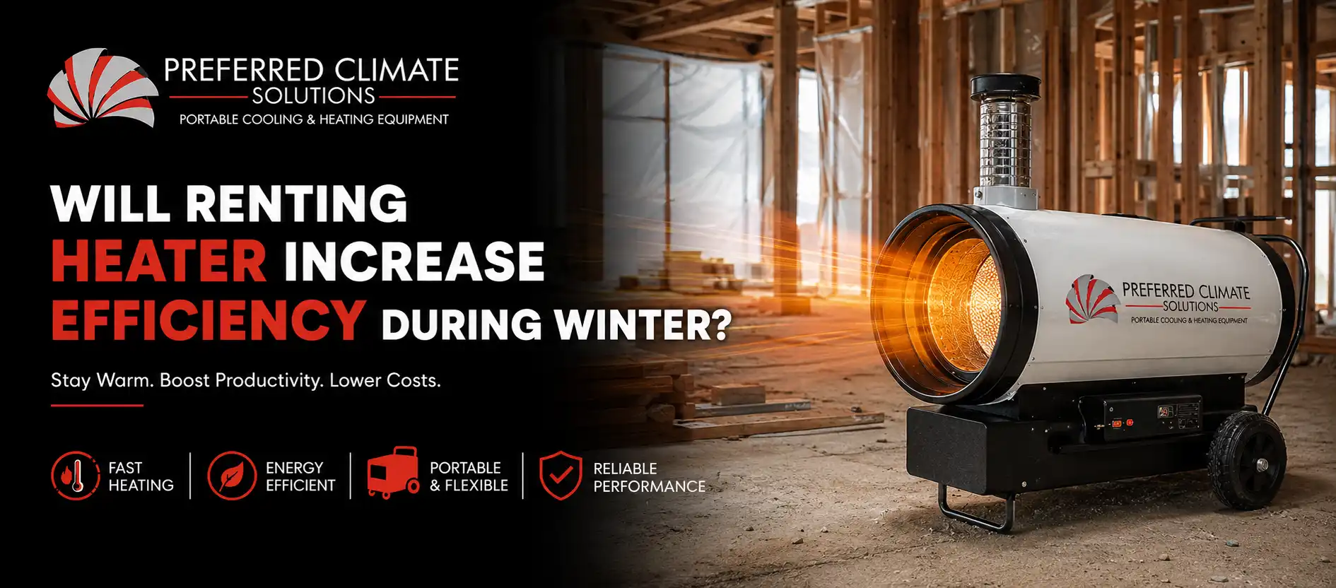 Will Renting Heater Increase Efficiency during winter.