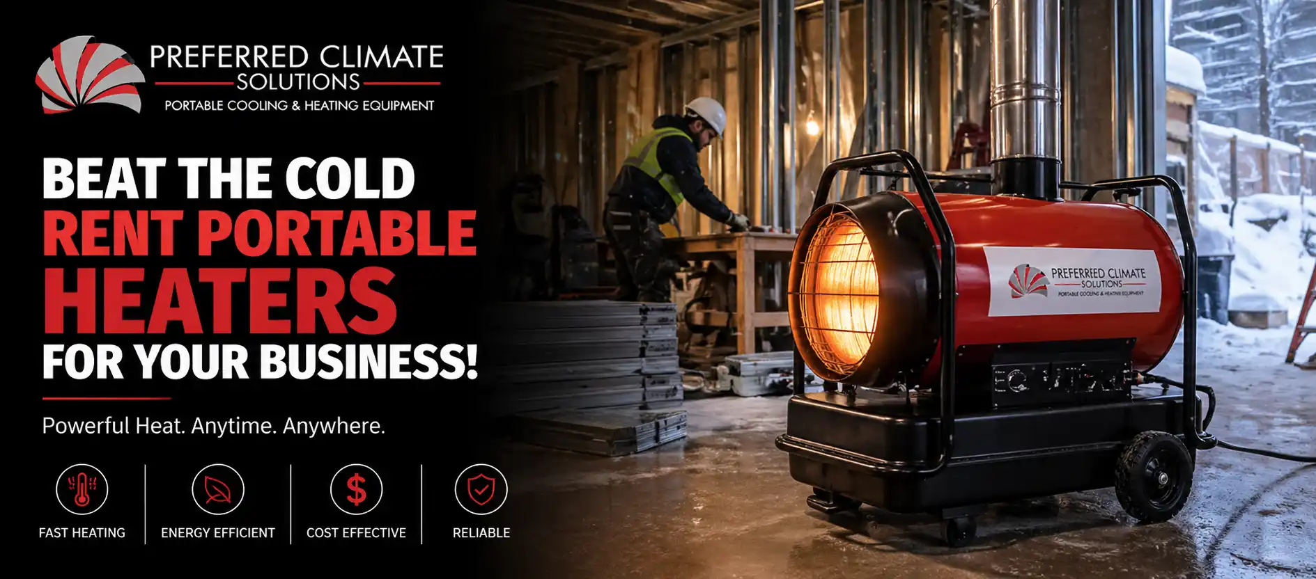 Rent Portable Heaters for Business