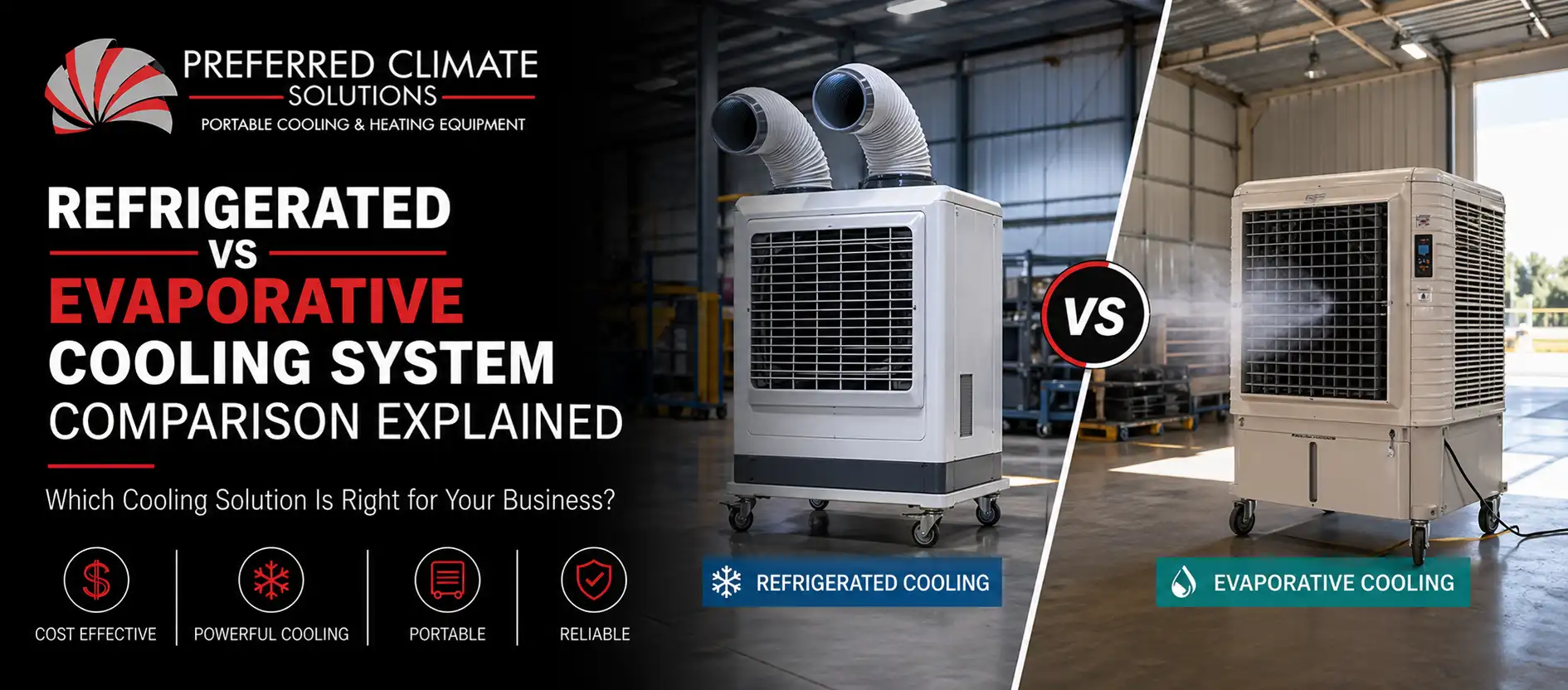 Refrigerated vs Evaporative Cooling System