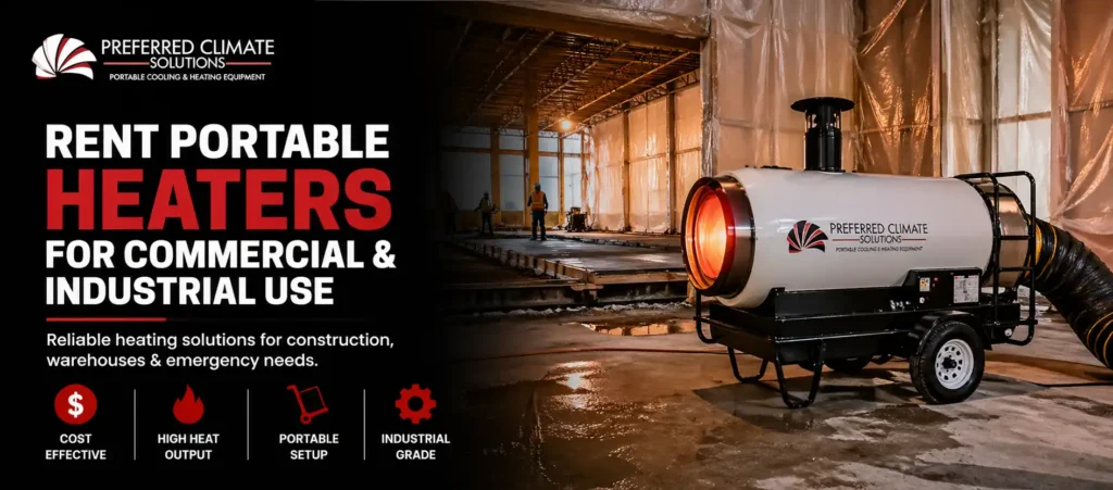 Rent Portable Heaters for Your Commercial & Industrial Needs