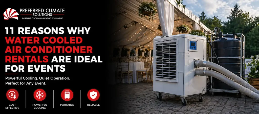 Why Water-Cooled Air Conditioner Rentals Are Ideal for Events